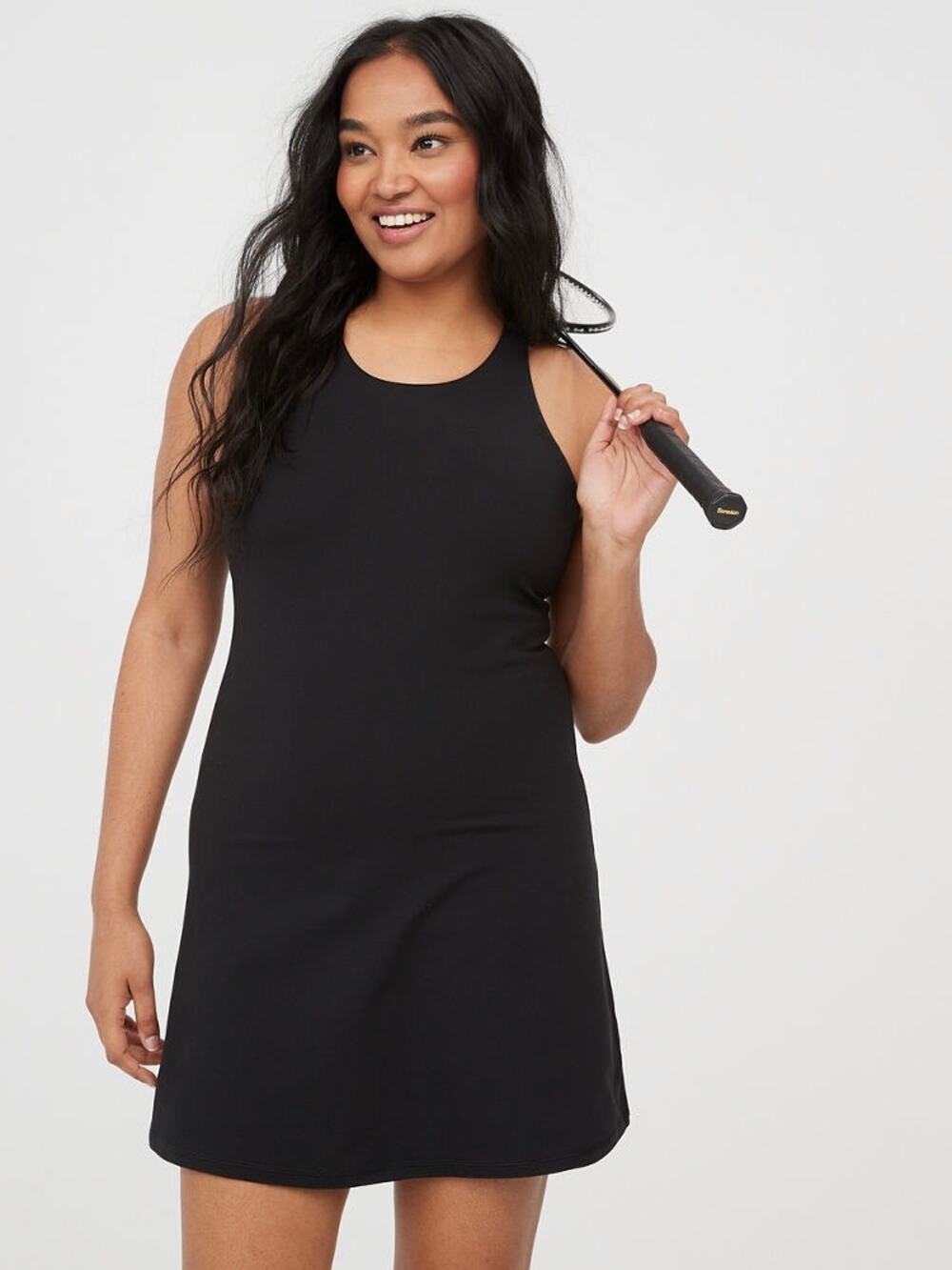 OFFLINE by Aerie The Hugger Athletic Dress XS Black Built-In Shorts Activewear